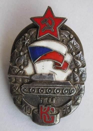 Odznak absolventa Voj. učilište - TU KG 1953, č. 0658, Ag, obr. 1.jpg